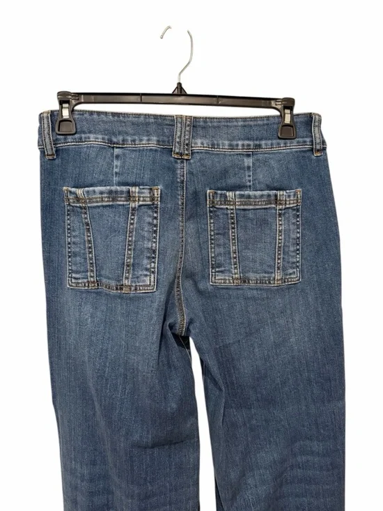 KUT from the Kloth Jodi High Rise Wide Leg Jeans Porkchop Pockets Sz 10 - Picture 6 of 9